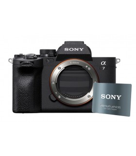 Cámara de fotos Sony A7IV con tarjeta de extensión de garantía