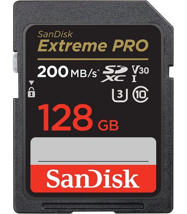 Sandisk Extrem Pro SDXC 128Gb UHS-I V30 200MB/s