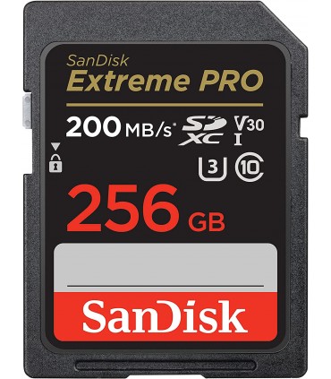 Sandisk Extrem Pro SDXC 256Gb UHS-I V30 200MB/s