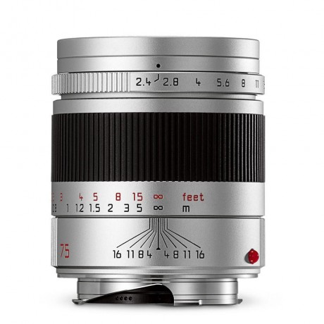 Leica Summarit-M 75 mm f/2.4 Silver Anodized Finish