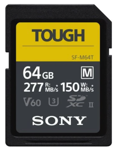Sony Tought SDXC 64Gb 277/150 MB/s V60 C10