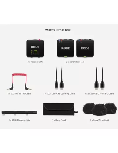 RØDE Wireless GO (Gen 3) Dual Channel Wireless Microphone System (Black)