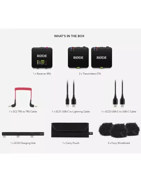 RØDE Wireless GO (Gen 3) Dual Channel Wireless Microphone System (Black)